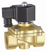pressão diferencial zero da maneira elétrica de bronze da válvula de solenoide 2 da água 24VDC